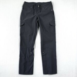 Kuhl Pants Women 4 Short Free Flex Roll Up Pant Cargo Pocket Hiking Outdoor Grey